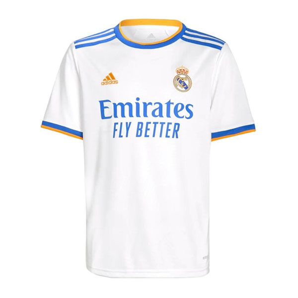 Thailande Maillot Real Madrid Domicile 2021 2022 Blanc Pas Cher